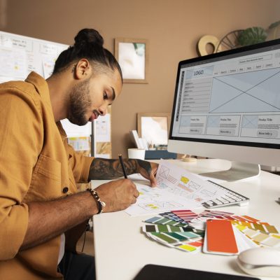 Desenhos gráficos criativos que dão vida às suas ideias